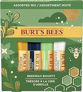 Burt's Bees Holiday Gift, 4 Lip Balm Stocking Stuffer Products, Assorted Mix Set - Classic Beeswa... | Amazon (US)