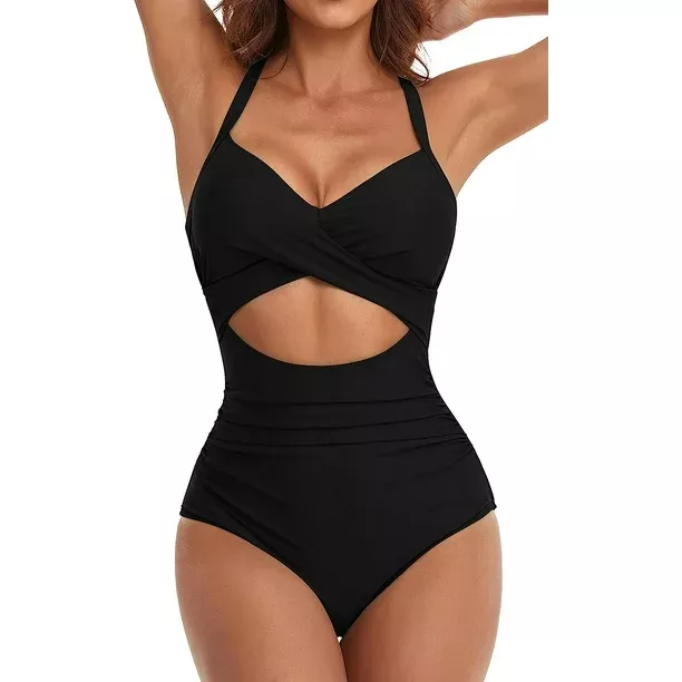 High waisted bathing suit on sale walmart