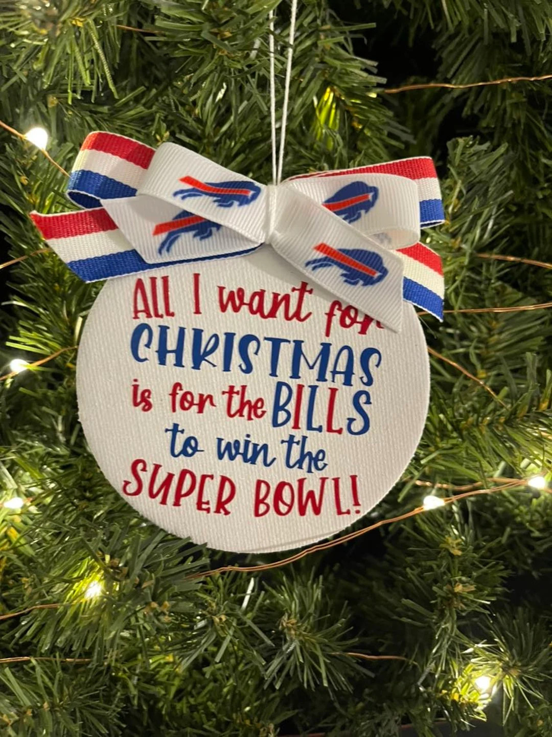 Buffalo Bills Super Bowl Christmas Ornament | Etsy (US)