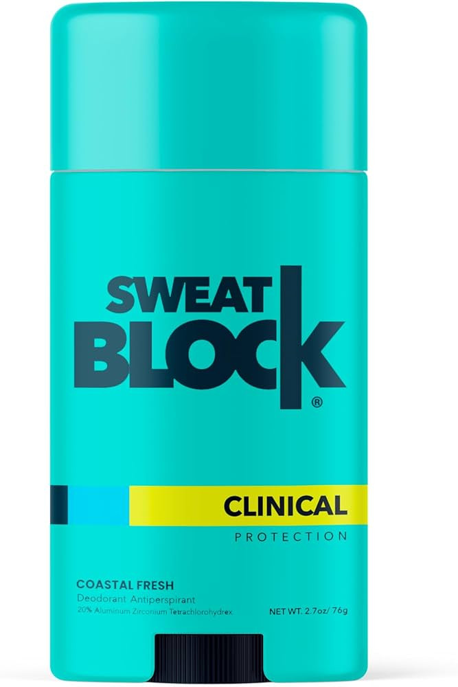 SweatBlock Deodorant Antiperspirant for Women & Men | 48 Hour High Degree Sweat & Odor Protection... | Amazon (US)