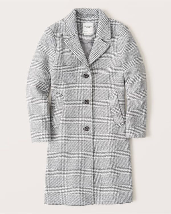 Wool-Blend Dad Coat | Abercrombie & Fitch (US)