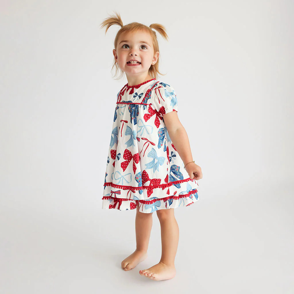 Martha Bamboo Challis Babydoll Dress | Posh Peanut