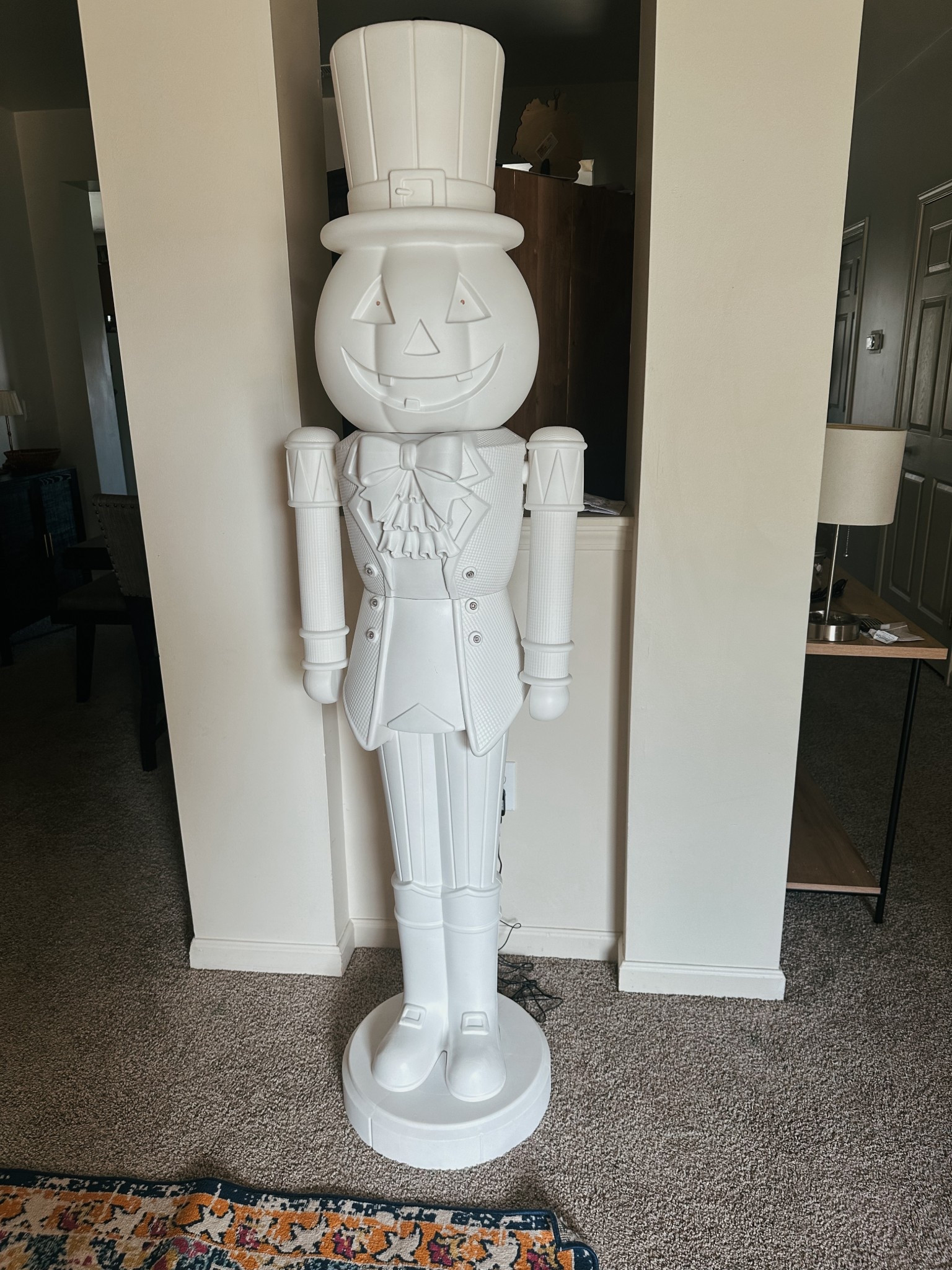 Pumpkin nutcracker  

Halloween, spooky season, halloween decor, nutcracker, paint, diy , walmart, walmart finds 

#LTKStyleTip #LTKParties #LTKSeasonal