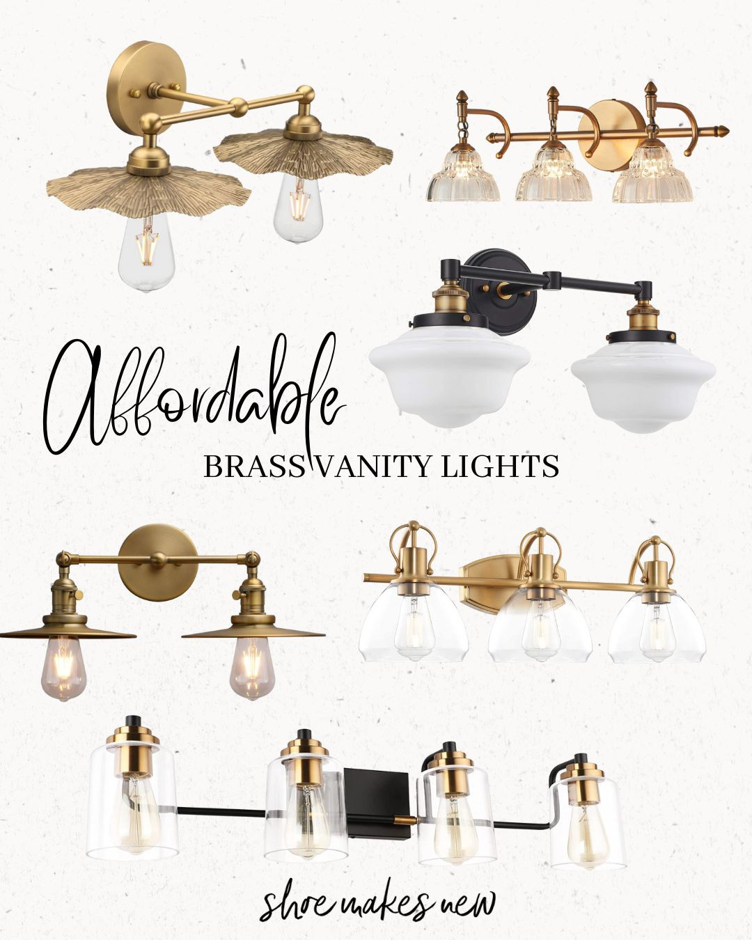 Affordable Brass Vanity Lights 

 #LTKHome