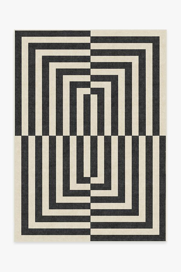 Jonathan Adler Op Art Charcoal Rug | Ruggable
