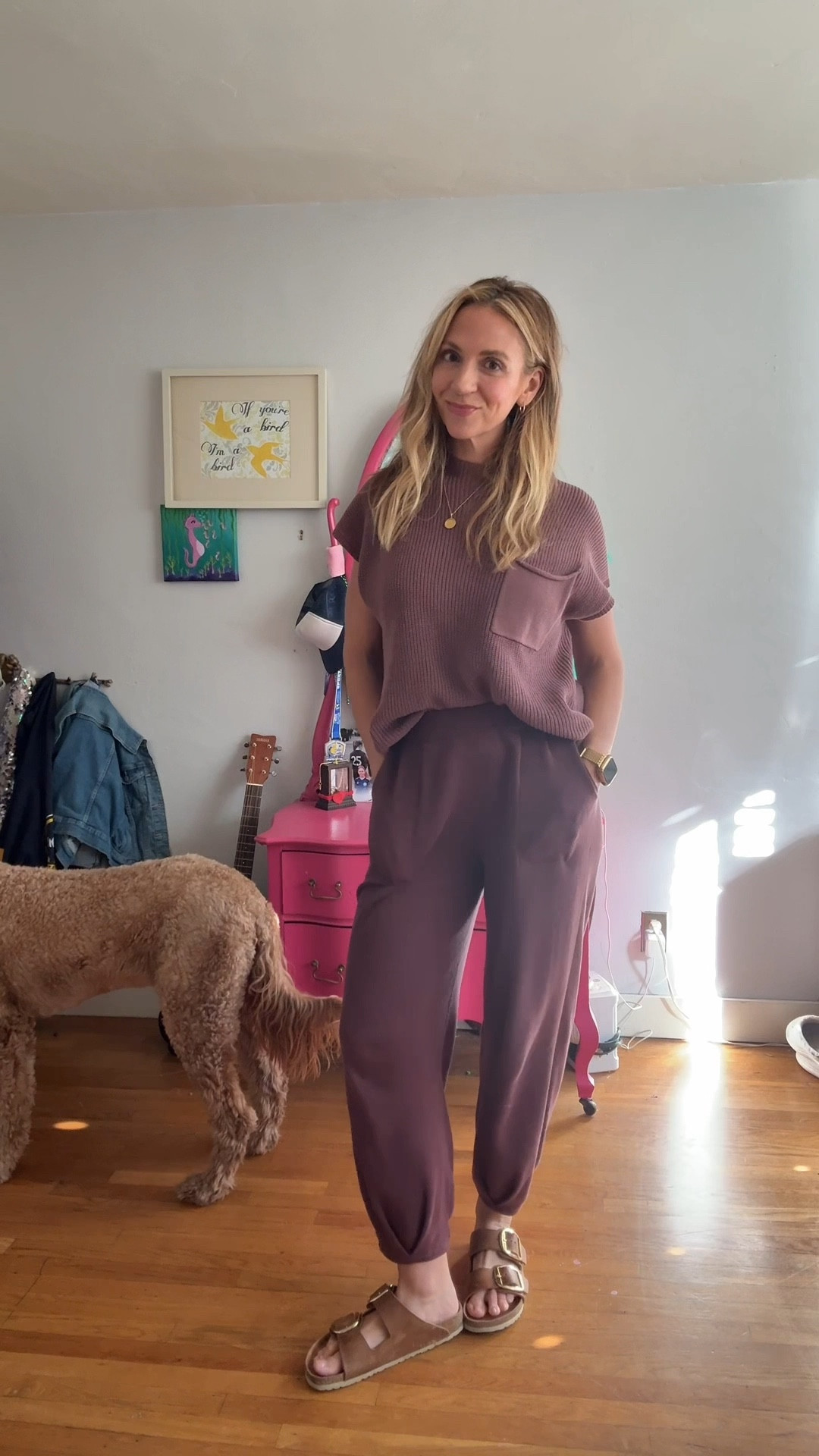 Cutest lounge set from Amazon and it comes in so many fun colors! I love how soft this is. I actually wore this to thanksgiving dinner last year - got plenty of stretch 😂 and you can dress it up or down. 
I can wear these watching movies on the sofa and in the grocery store 🤩😆

This would make a great travel outfit too! I’m wearing a medium and I’m 5’7”







Athleisure | comfy outfit | fall outfits | thanksgiving outfit 

#LTKOver40 #LTKVideo #LTKFindsUnder50