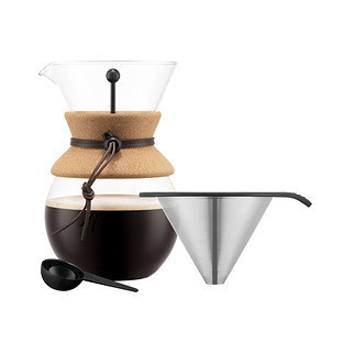 Bodum 34 oz. Pour Over Glass Coffee Maker | The Container Store