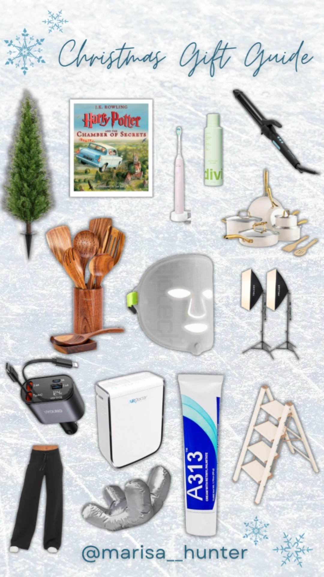 What she really wants 

Red light therapy mask ceramic pots and pans divi sonicare tooth brush bioionic curling iron air doctor spanx sweatpants photography lights French retinol gift guide for women gift guide for mom mom style self care 

#LTKGiftGuide #LTKmomlife #LTKselfcare