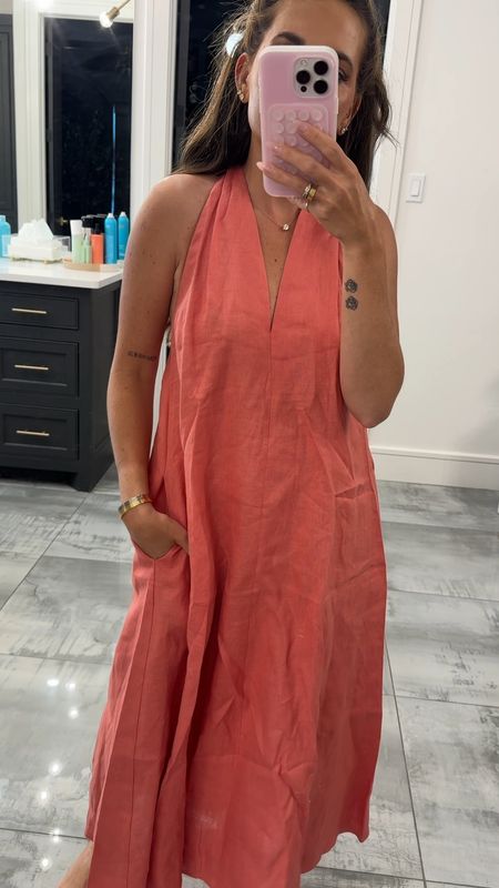 I love this linen dress! Did a size XS! And it has pockets! 

#LTKStyleTip