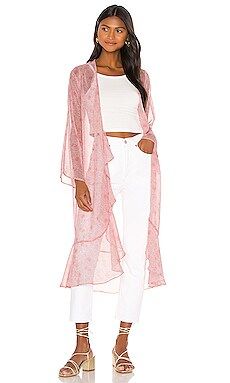Privacy Please Lilith Robe in Pink Gabriela Floral from Revolve.com | Revolve Clothing (Global)