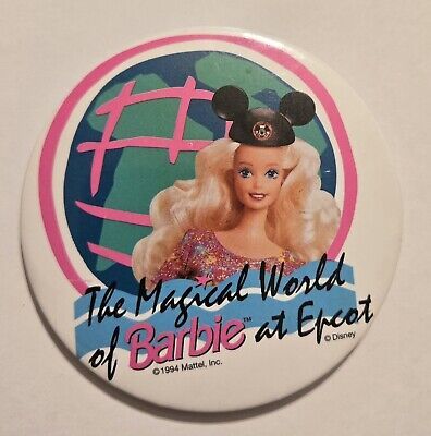 Nice Used Magical World of Barbie Disney 1994 EPCOT Pin Button Mattel  | eBay | eBay US