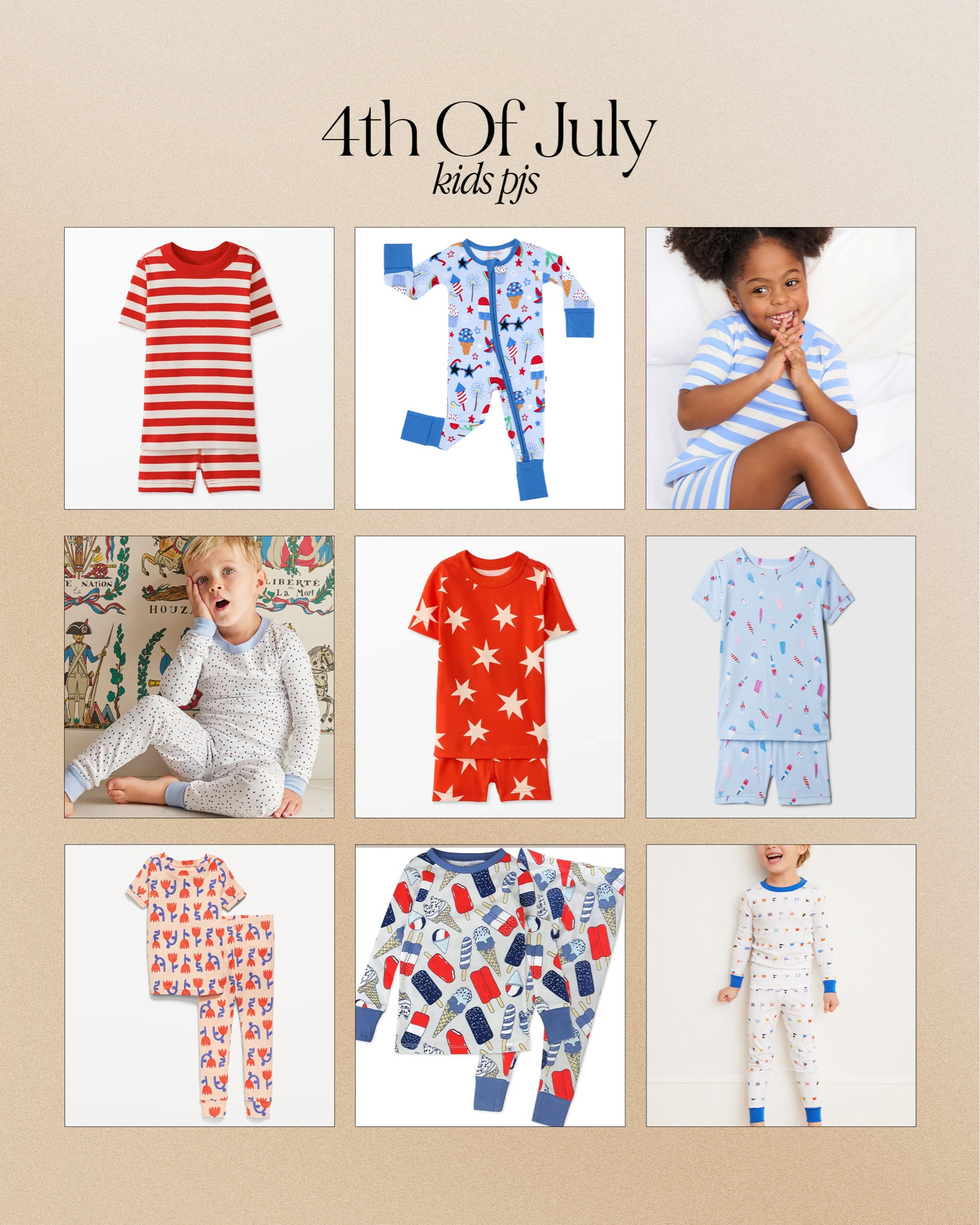 Kids 4th of July pjs ❤️