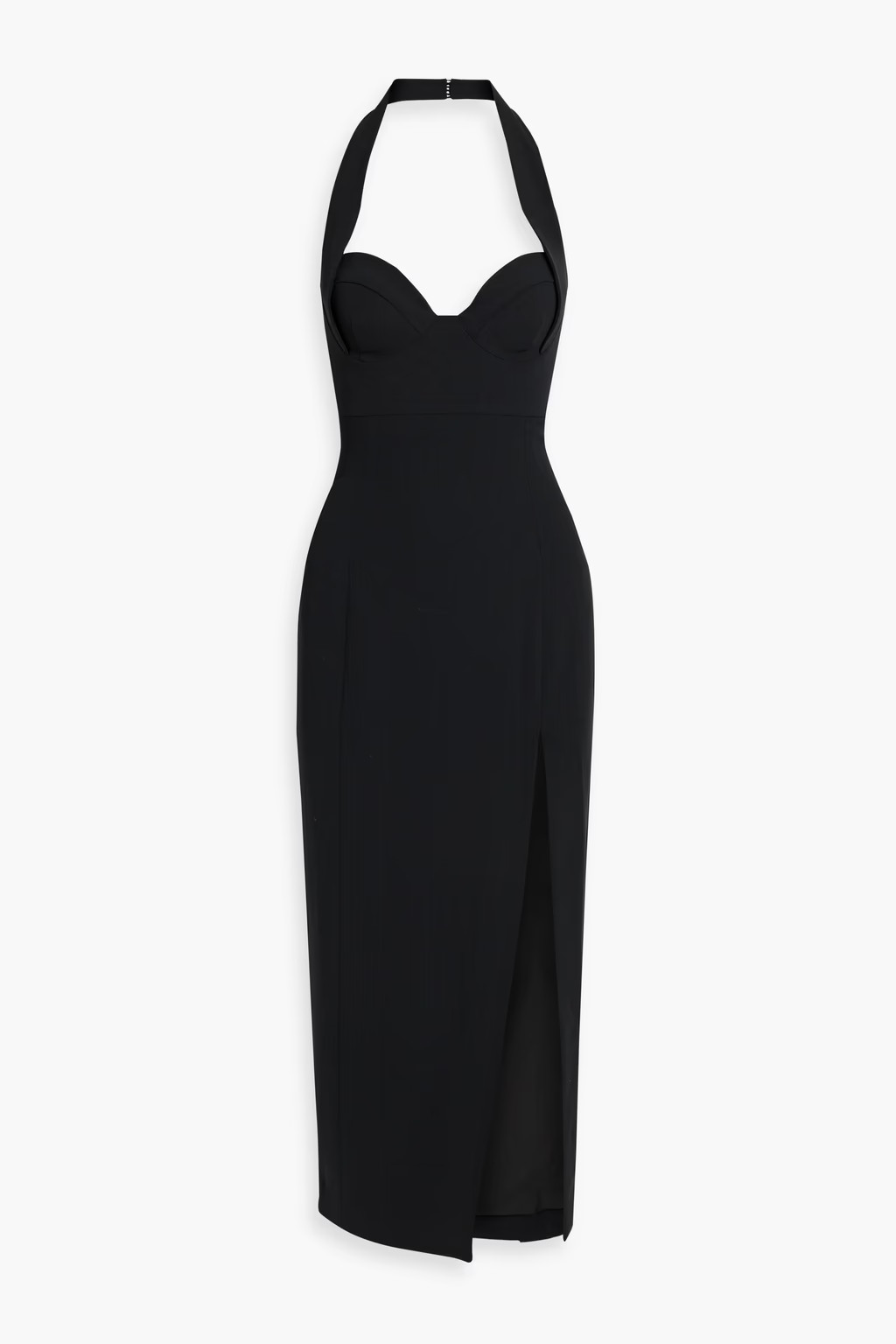 Nabin woven halterneck midi dress | The Outnet (US and CA)