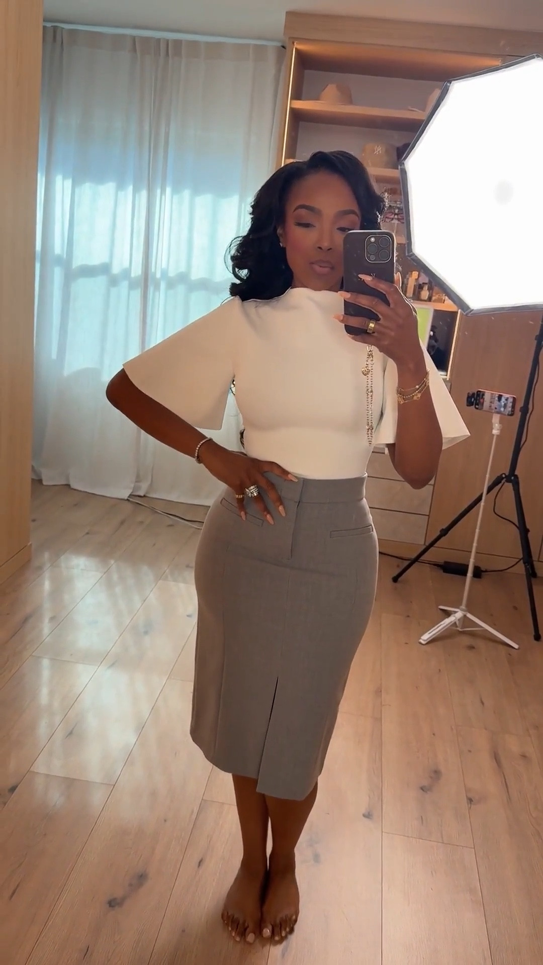 Scroll to shop!! Power looking in this stunning Heiress top 🤍  
@Spanx

#LTKPetite #LTKootd #LTKgrwm