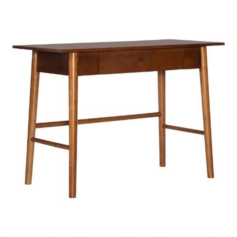 Oakpark Walnut Brown Wood Desk | World Market
