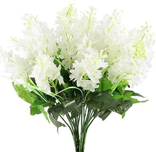 GTidea 4pcs Artificial Wisteria Bundle Fake Flowers Silk Floral Bouquet Arrangements Home Garden ... | Amazon (US)