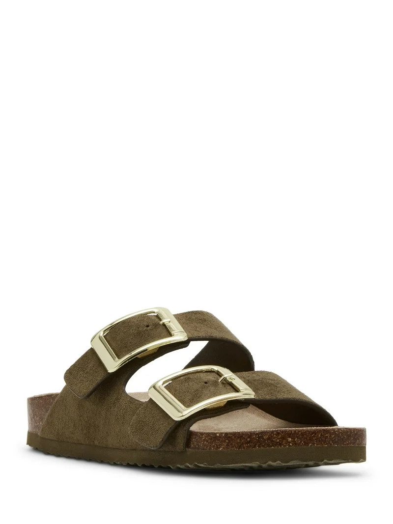 Madden Girl Women's Bodie Two Strap Buckle Footbed Sandals | Walmart (US)