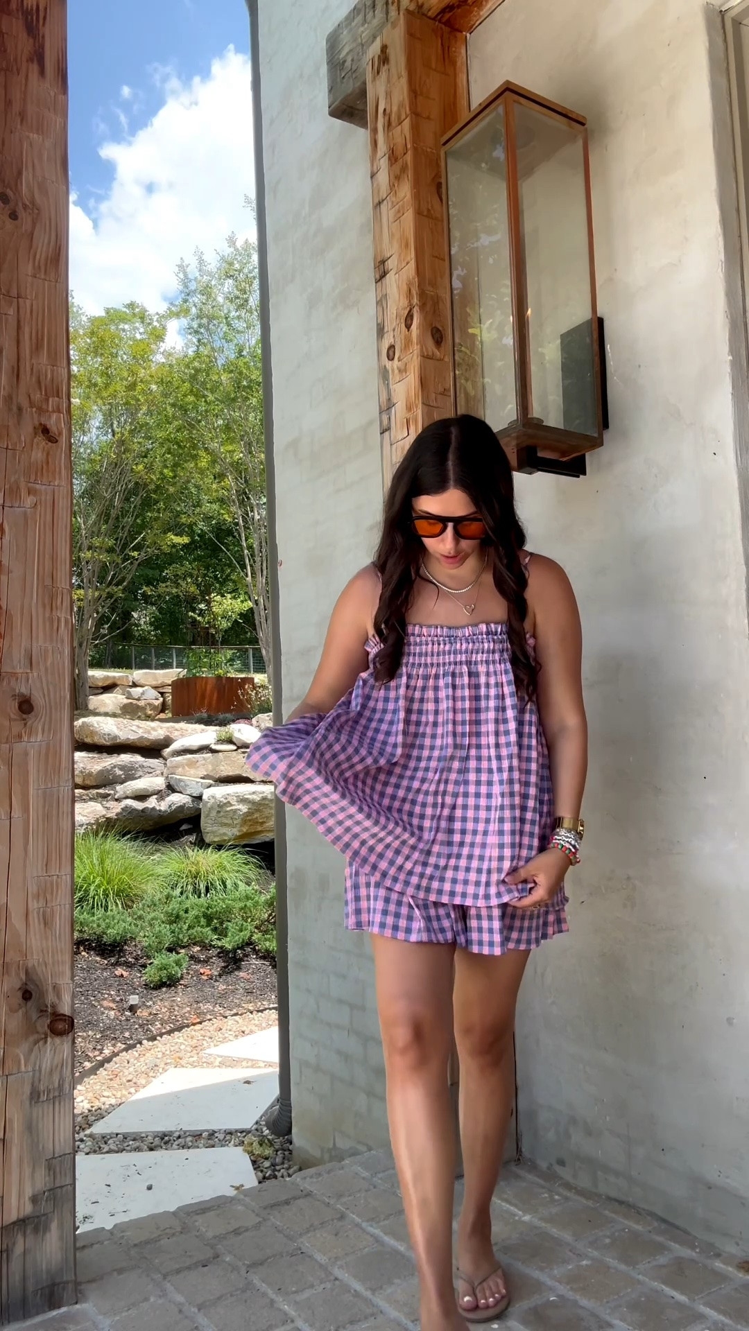 A $20 set… HECK YES 

Pink gingham: large 
Navy gingham: medium 

Dressupbuttercup.com #dressupbuttercup #dederaad

#LTKootd #LTKmomlife #LTKSeasonal