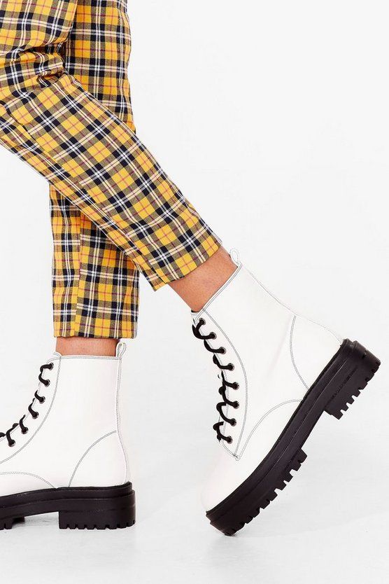 Hike It Like That Faux Leather Lace-Up Boots | NastyGal (US & CA)