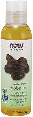 Now Solutions, Organic Jojoba Oil, Moisturizing Multi-Purpose Oil for Face, Hair and Body, 4 Fl O... | Amazon (US)