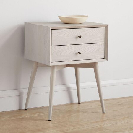 Mid-Century Bedside Table - Pebble | West Elm (UK)