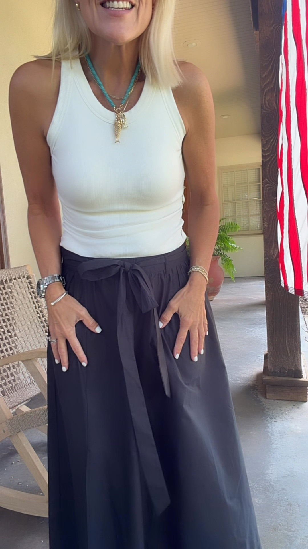 This skirt is so fantastic 
Cotton poplin, pockets , sash
Can be dressed up or down so great for Summer ￼

#LTKootd #LTKTravel #LTKOver40