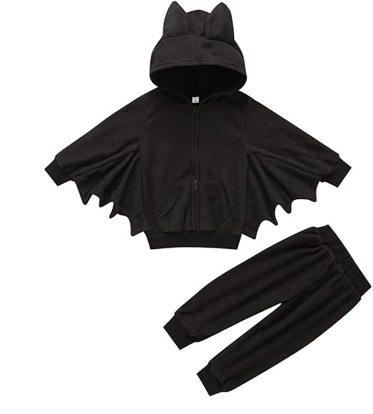 Weixinbuy Toddler Baby Boy's Girl's Halloween Costume Bat Style Cosplay Clothes Set Winter Outerw... | Amazon (US)