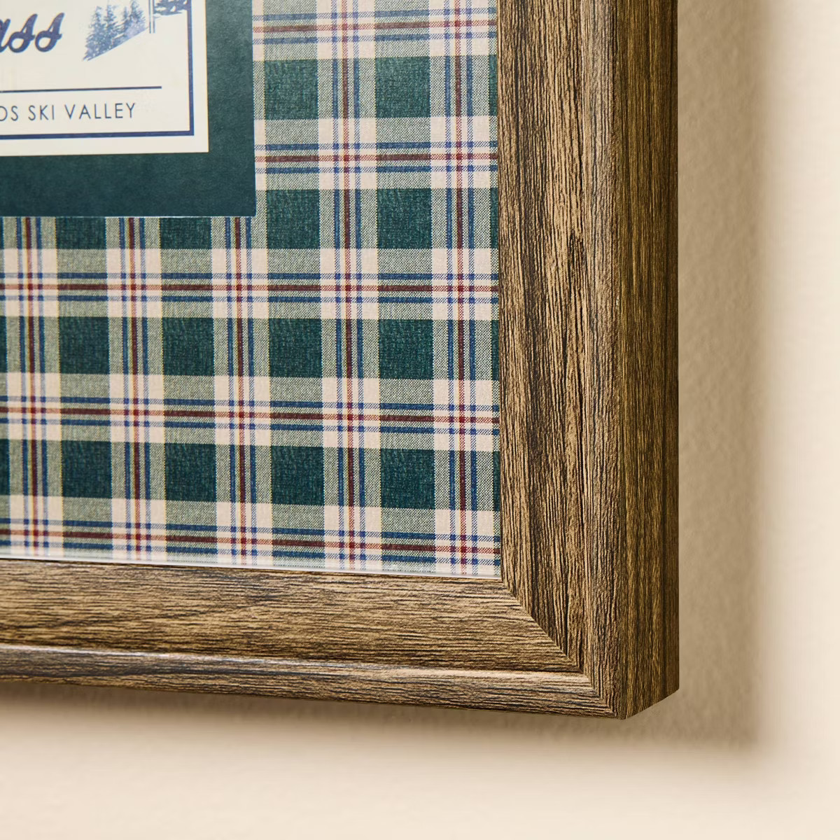 8"x10" Plaid Matte Ski Framed Wall Art - Hearth & Hand™ with Magnolia | Target