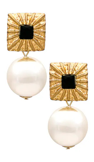 London Earrings in Gold | Revolve Clothing (Global)