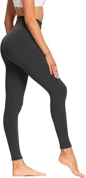 High Waisted Leggings for Women - Soft Opaque Slim Printed Pants for Running Cycling Yoga | Amazon (US)