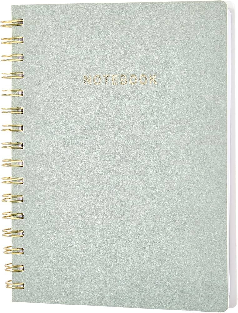 TSFPapier Spiral Notebook，College Ruled Soft Cover Suede Note book with 160 Pages, Large A5, 8.... | Amazon (US)