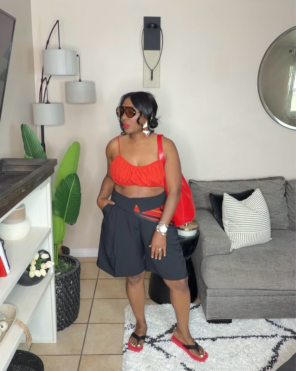 This summer we are adding a pop of color to everything. I wear @Zara red top and my favorite black shorts

#LTKgrwm #LTKSaleAlert #LTKOver40