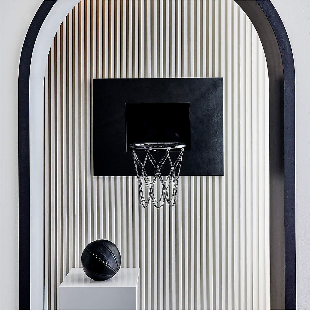 Black Leather Basketball Hoop + Reviews | CB2 | CB2