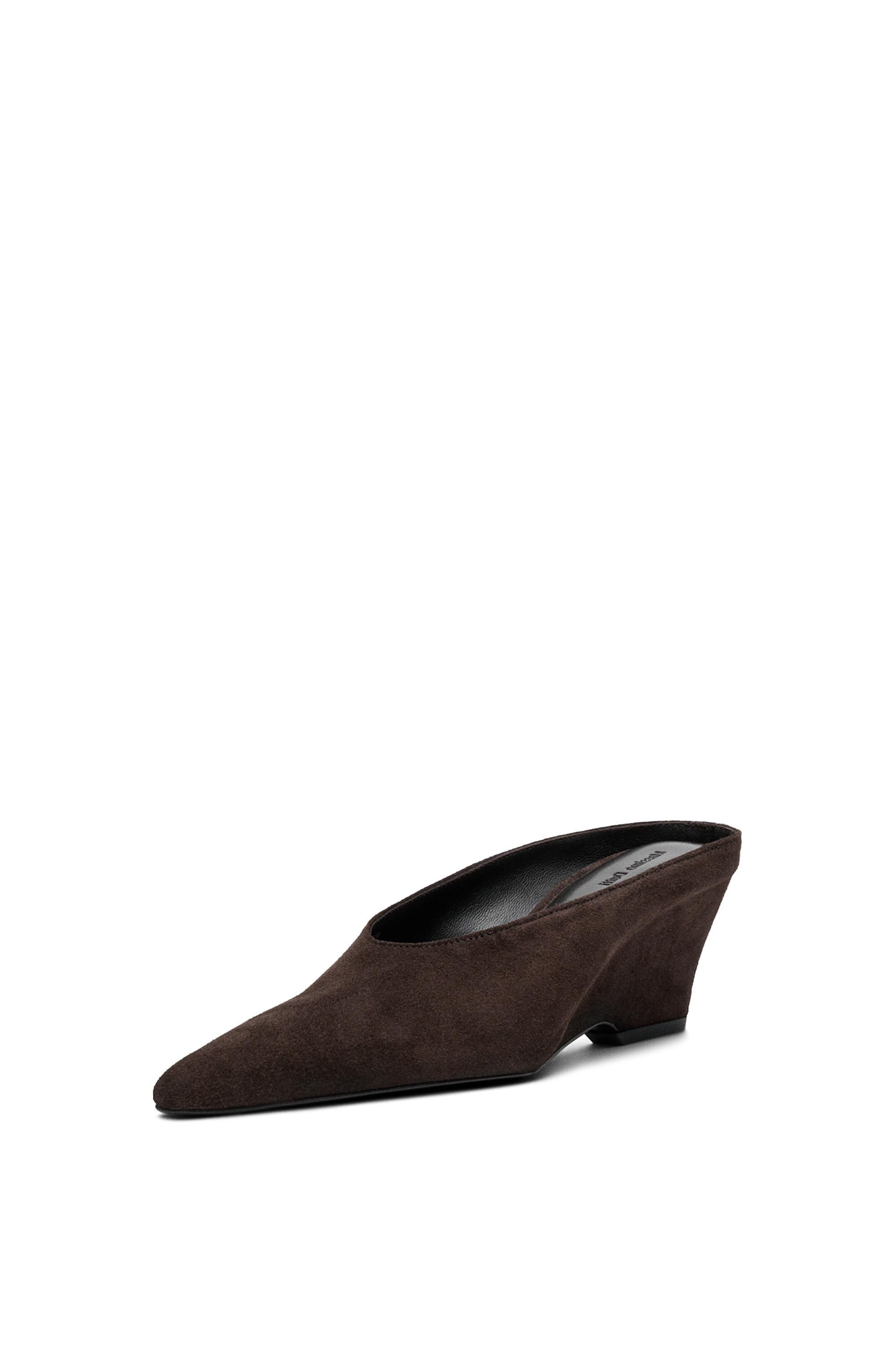 Leather slingback heel - BROWN | Massimo Dutti US