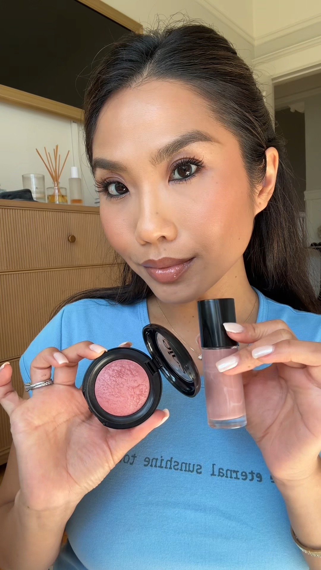 This mauve blush combo! Also linking the $13 blush brush 

Armani Fluid Sheer 11 as the liquid blush and then Saie Ma Donna Powder blush on top 

Blush combo, liquid blush, powder blush

#LTKBeauty