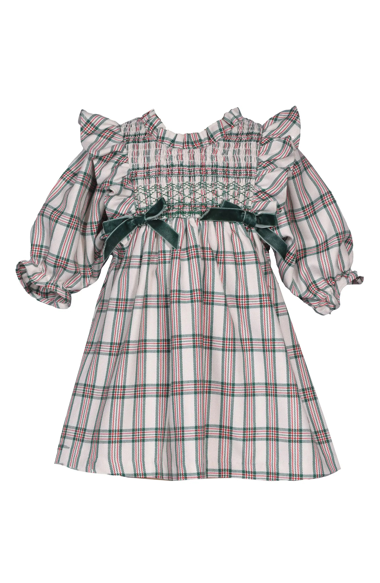 Plaid Smocked Party Dress | Nordstrom