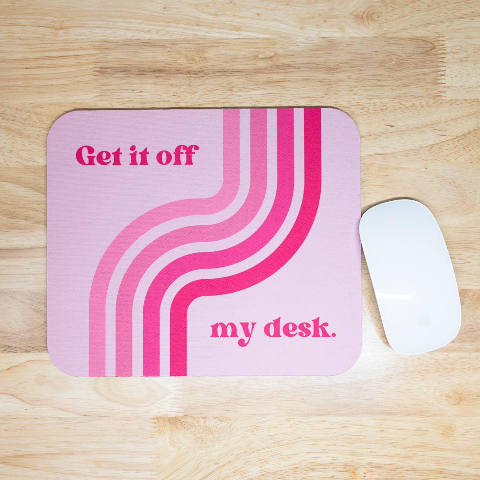 Get It off My Desk Mouse Pad Pink - Etsy | Etsy (US)