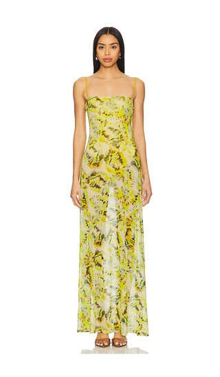 Shae Dress in Lime Wing | Revolve Clothing (Global)