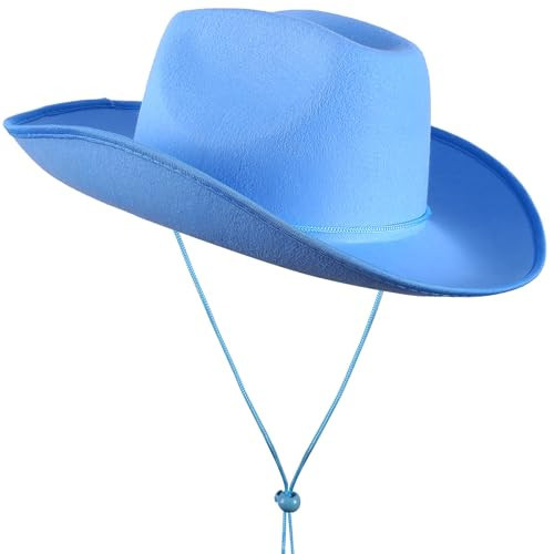 COLLECT PRESENT Western Felt Cowboy Hat for Men, Women, and Teens | Studded Costume Hat (Black) a... | Amazon (US)