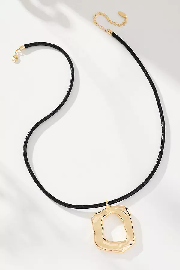 Round Pendant Cord Necklace | Anthropologie (UK)