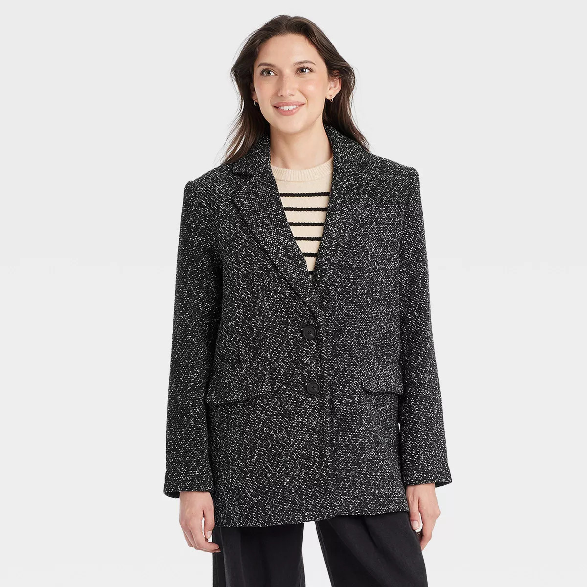 Women's Oversized Blazer - Universal Thread™ Black M | Target