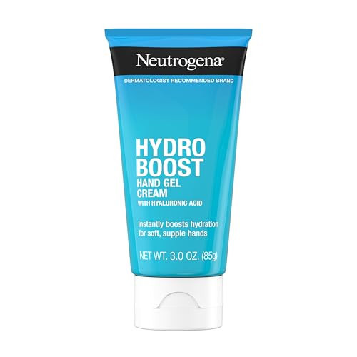 Neutrogena Hydro Boost Hydrating Hand Gel Cream with Hyaluronic Acid for Instantly Quenched, Soft & Supple Hands, Lightweight, Non-Greasy & Quick Absorbing Hand Lotion, Travel Size, 3 Oz | Amazon (US)