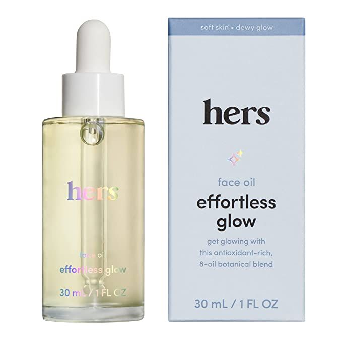 hers Effortless Glow Face Oil - Anti Aging Facial Oil for Glowing Skin - Softens, Hydrates, Smoot... | Amazon (US)