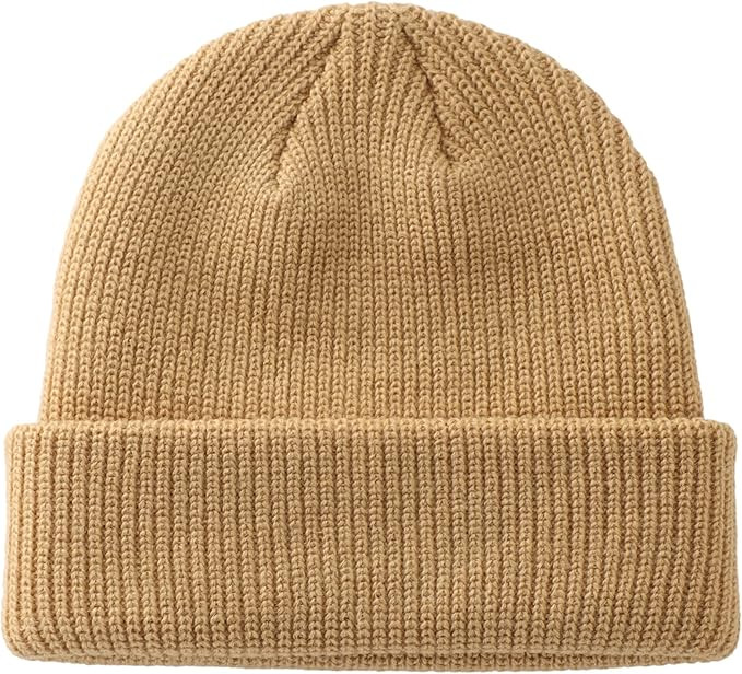 Connectyle Classic Men's Warm Winter Hats Acrylic Knit Cuff Beanie Cap Daily Beanie Hat | Amazon (US)