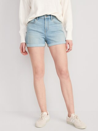 Mid-Rise Wow Jean Shorts for Women -- 3-inch inseam | Old Navy (US)