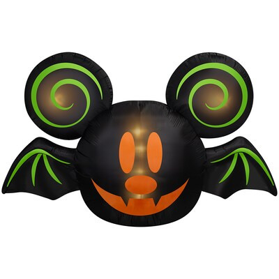 Disney 7-ft LED Stylized Mickey Mouse Bat Head Inflatable | Lowe's