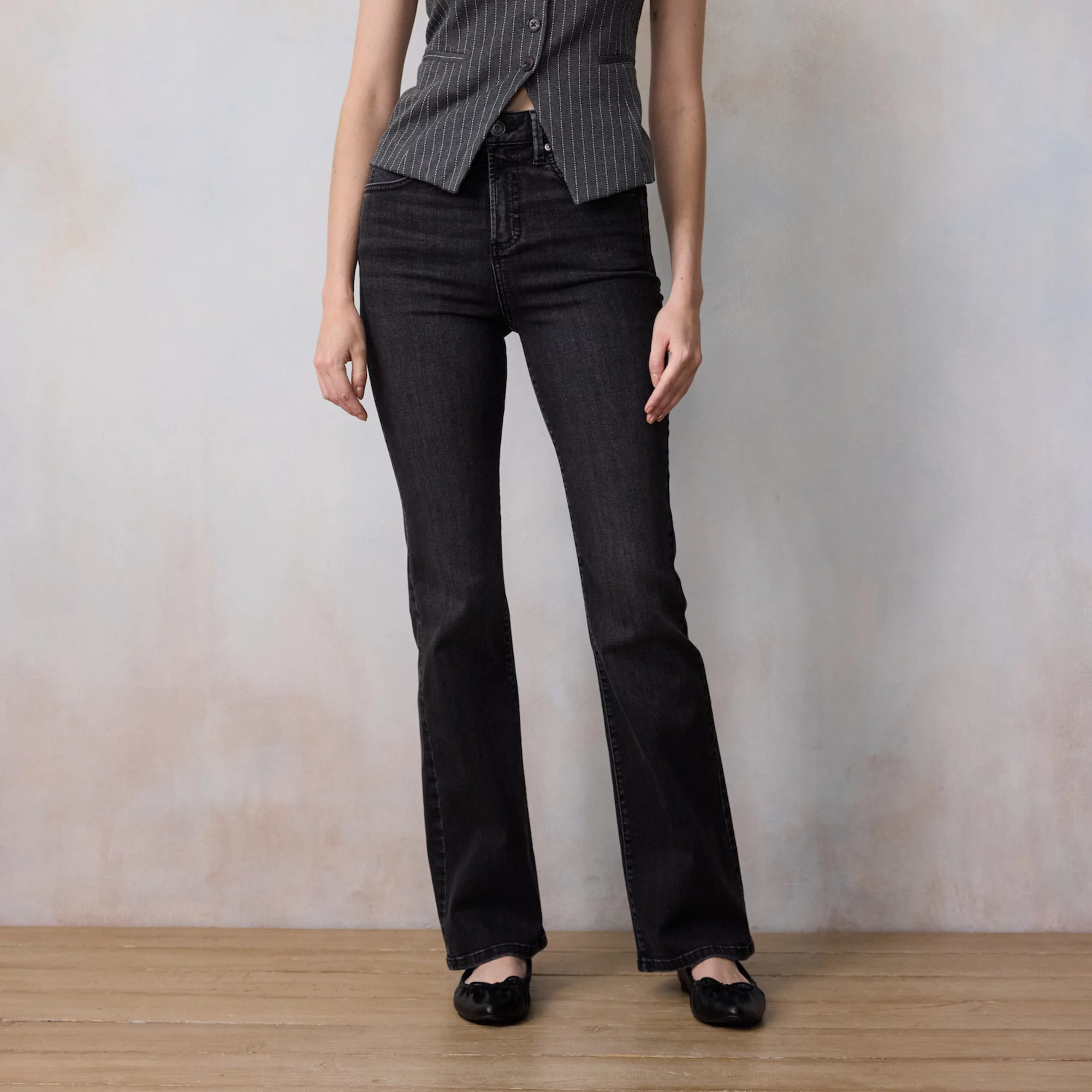 Women's LC Lauren Conrad Super High Rise Flare Jeans | Kohl's