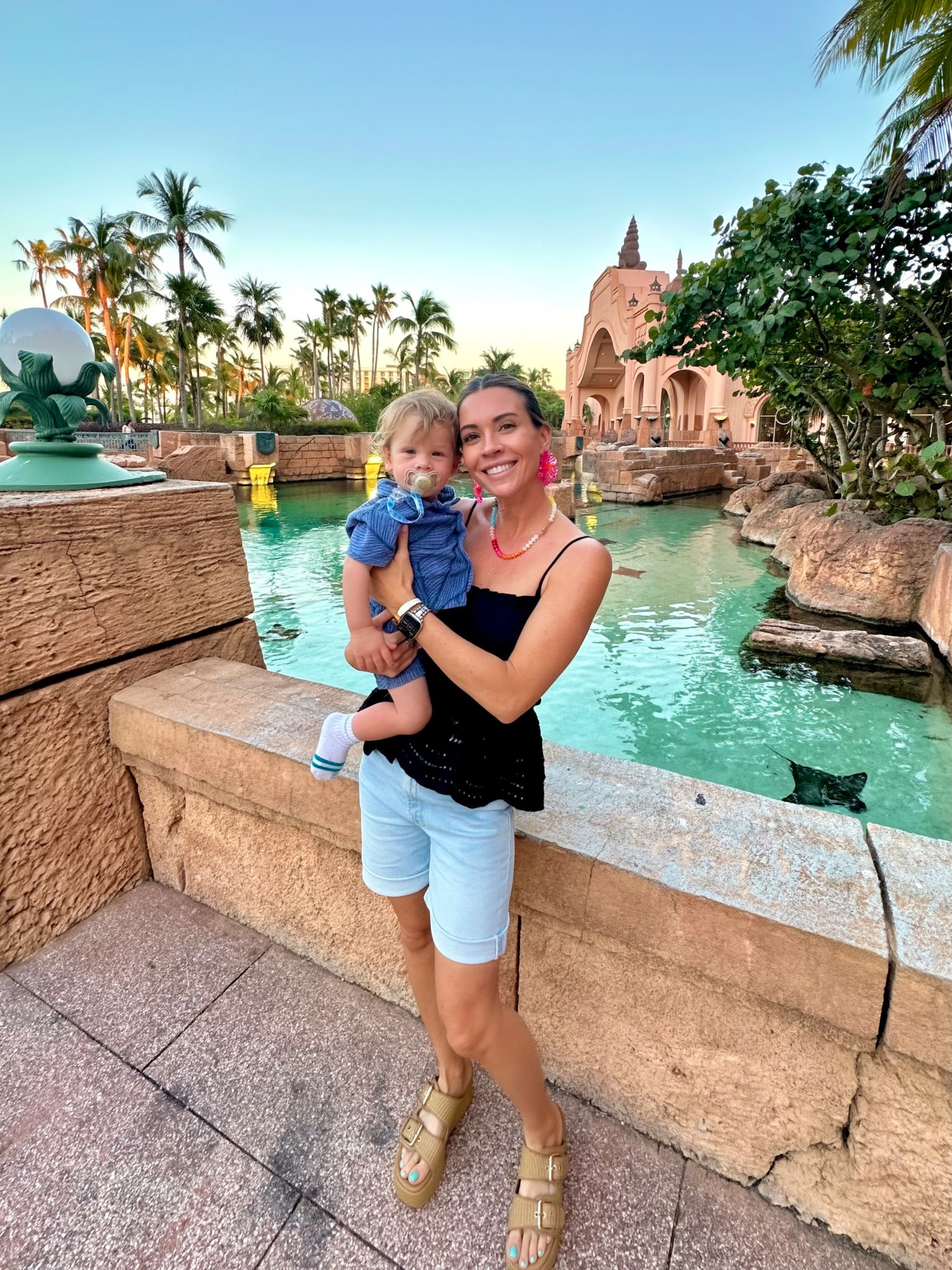 These shorts are so cute and comfortable! Def worth the splurge! 🥳🏝️ #vacationoutfit #resortwear #vacay #tropicaloutfit #beach #beachoutfit #pooloutfit #resortoutfit 

#LTKTravel #LTKmomlife #LTKBaby