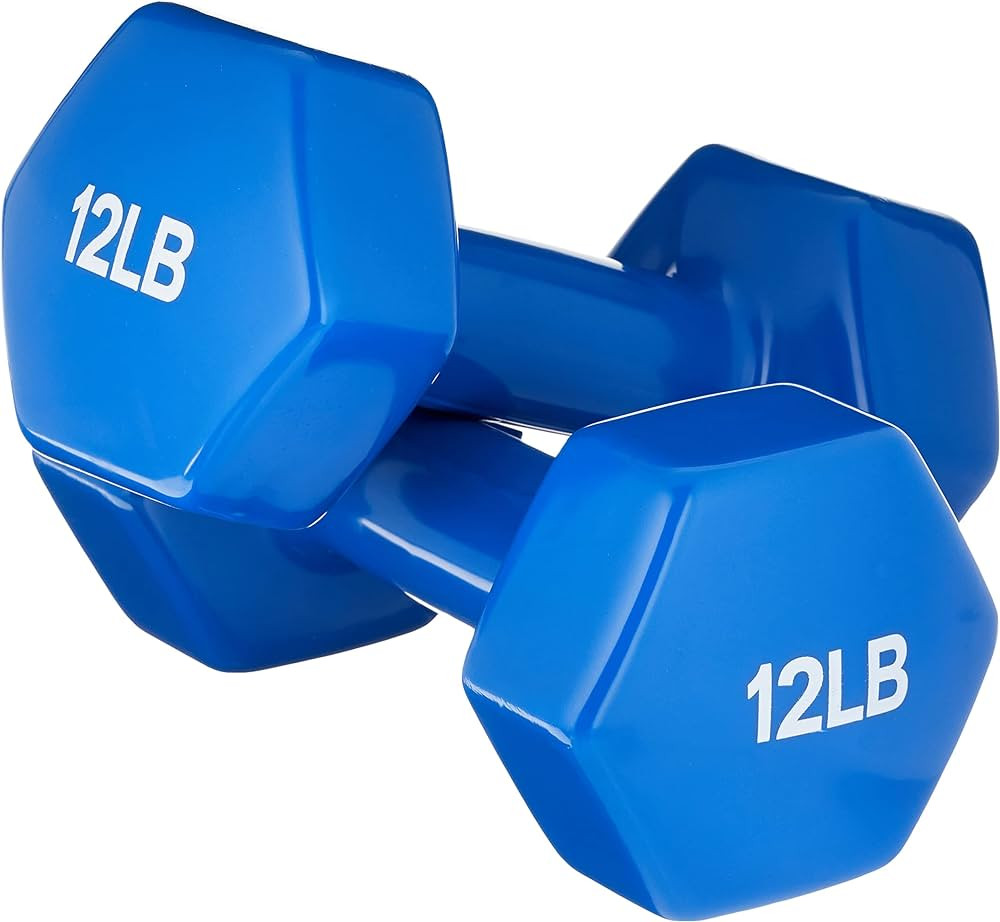 Amazon Basics Vinyl Coated Dumbbell Hand Weights | Amazon (US)