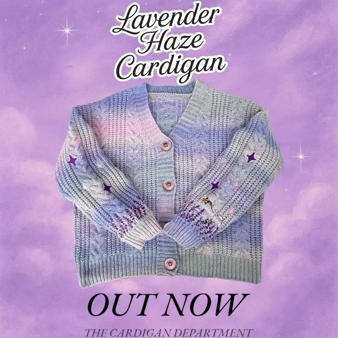 Lavender Haze Cardigan Embroidered, Folklore Cardigan Eras, Midnight, Koi Fish - Etsy | Etsy (US)